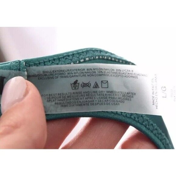 Charlie by Matthew Zink MZ Foil Vita Halter Bikini 2pc Set Print Blue Sz Large - Picture 12 of 12